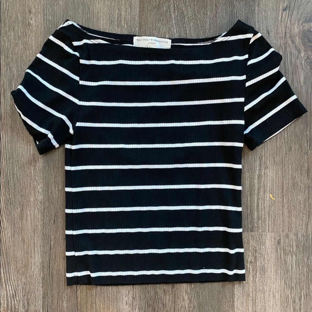 Boat Neck Crop Top